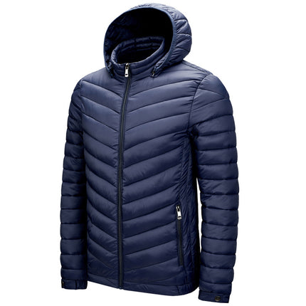 Wholesale Men's Autumn Winter Plus Size Loose Ribs Thin Padding Jackets
