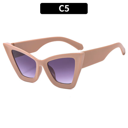 Cat-eye Large-frame Street Photography Concave Shape Outdoor Driving Sunglasses