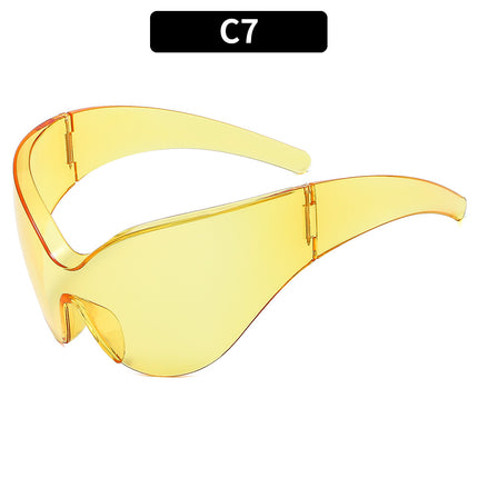 Women's Exaggerated Butterfly Sunscreen Trend Frameless Personalized Sunglasses 