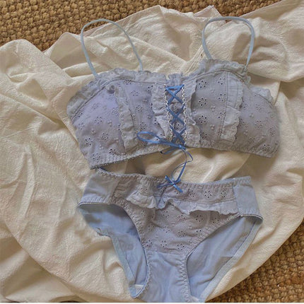 Wholesale Student Summer Cotton Sexy No Rims Thin Underwear Set