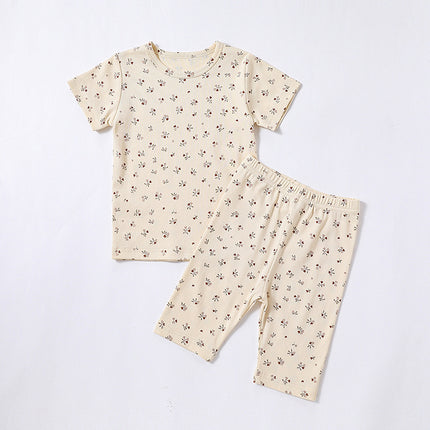 Wholesale Baby Summer Cotton Short Sleeve Two-Piece Set