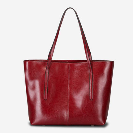 Women's Fashion Shoulder Bag Tote Bag Leather Handheld Large Capacity Bag 