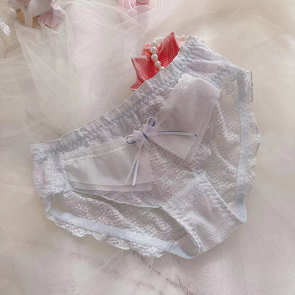 Wholesale Cute Sexy See-thru Lace Ruffle Briefs for Girls
