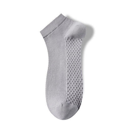 Wholesale Men's Summer Cotton Sports Anti-odor Mesh Short Socks