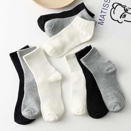 Wholesale Men's Summer Thin Sweat-absorbent Cotton Sports Mid-calf Socks