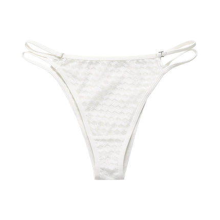 Wholesale Double Strap Panties Women's Low Waist Cotton Crotch Breathable Ladies Thongs