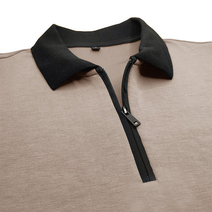 Wholesale Men's Summer Short Sleeve Lapel T-Shirt POLO Shirt Top