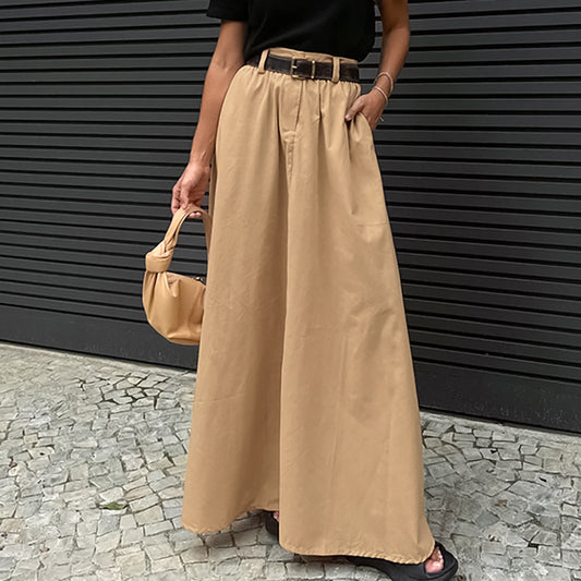 Wholesale Women's Autumn Fashion Loose Long Skirt