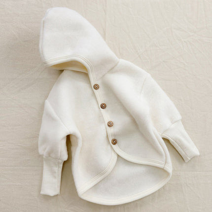 Wholesale Children's Autumn Winter Fleece Soft Warm Button-Up Jackets
