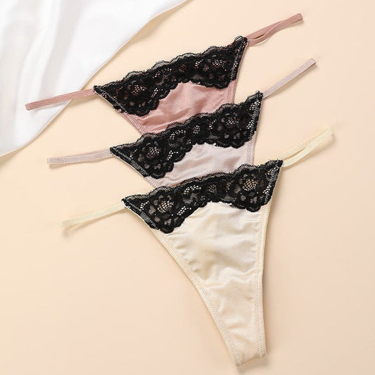 Wholesale Ladies Thong Lace Cotton Crotch Traceless Quick-drying Breathable Panties