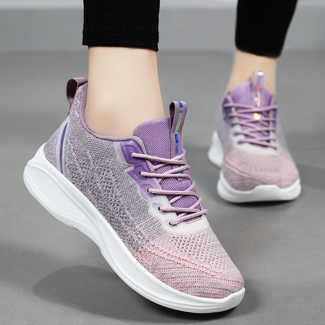 Women's Plus Size Spring Mesh Running Lightweight Soft Sole Sports and Casual Shoes 