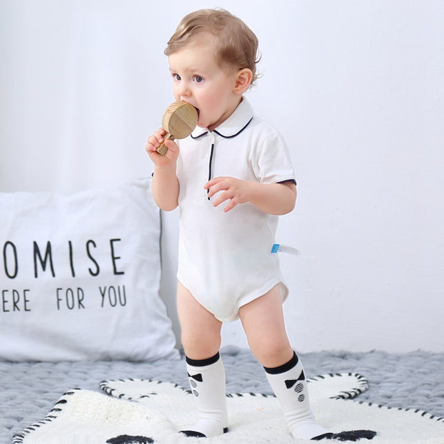 Infant Baby Short-sleeved Bodysuit Summer Half-sleeved Triangle Romper