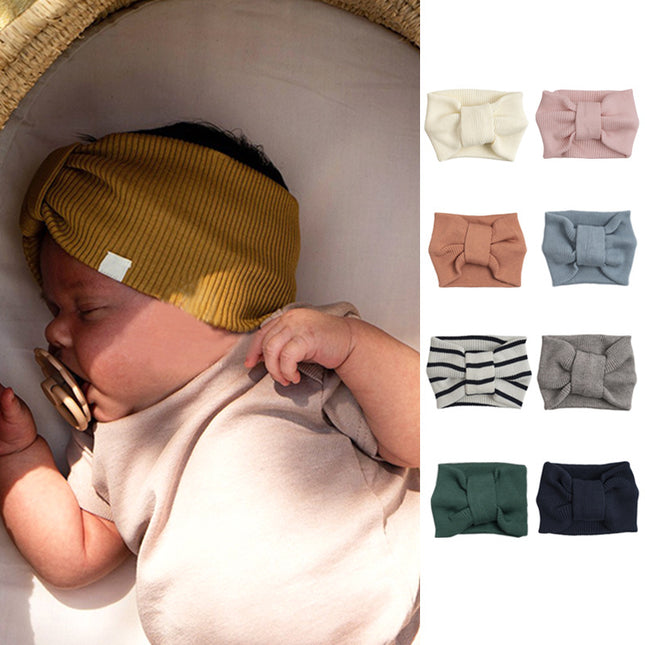 Wholesale Children's Headwear Baby Pits Cotton Headbands Baby Wide-Brim Headbands