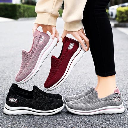 Wholesale Women's Autumn Walking Shoes Breathable Soft Sole Sneakers 
