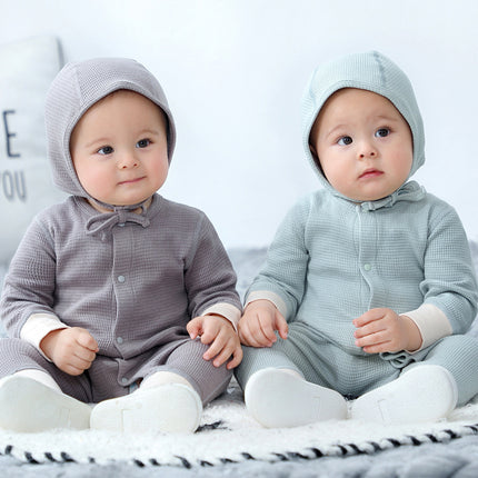 Infants Baby Waffle Onesies Babygrow Newborn Bodysuits