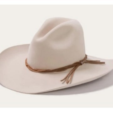 Men's Winter Woolen Jazz Frayed Hat Cowboy Style Felt Hat Gentleman Knight Hat 