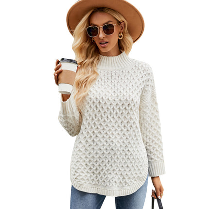 Wholesale Women's Autumn Winter Loose Casual Knitted Sweaters