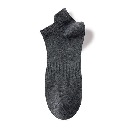 Wholesale Men's Spring Summer Solid Color Breathable Sports Socks