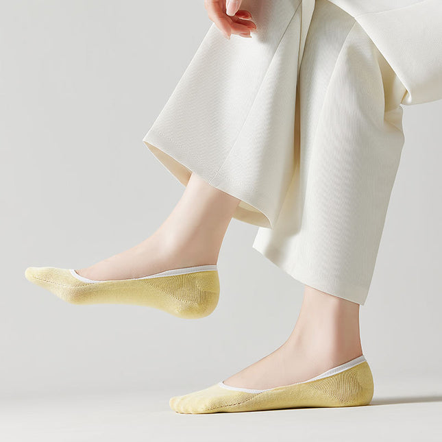 Wholesale Women's Spring Summer Thin Mesh Cotton Antibacterial Boat Socks