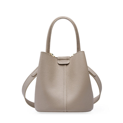 Women's Crossbody Bag Summer High-Quality Genuine Leather Handbag Bucket