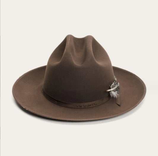 Wholesale Woolen Western Cowboy Hat British Retro Breathable Sun Shade Woolen Hat 
