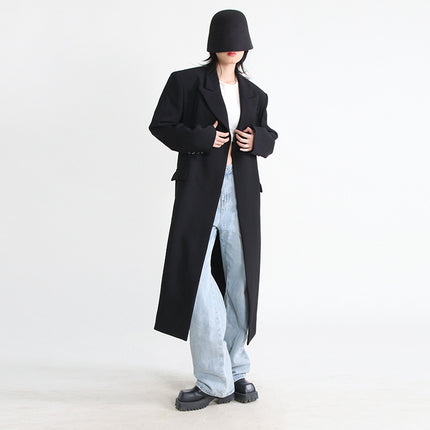 Wholesale Women's Spring Fall Casual Slim Long Suit Windbreaker Jacket