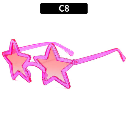 Color Block Star Dance Party Funny Christmas Party Sunglasses