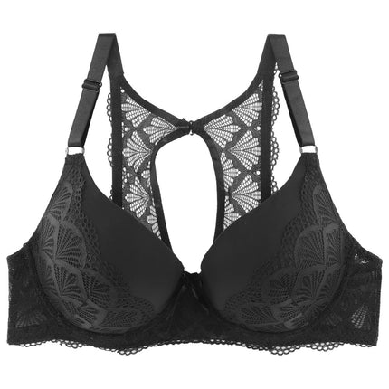 Wholesale Women's Large Size Solid Color Lace Large Cup Sexy Bra 