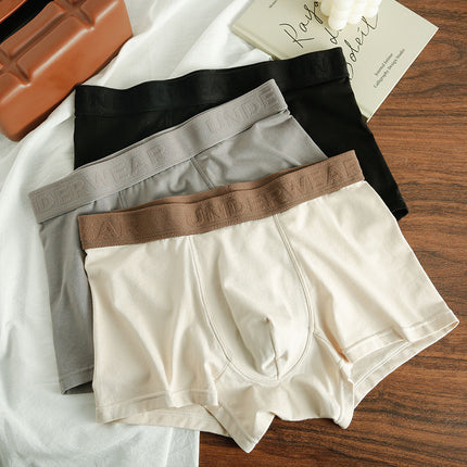 Wholesale Men's Pure Cotton Underwear Seamless Boxer Briefs