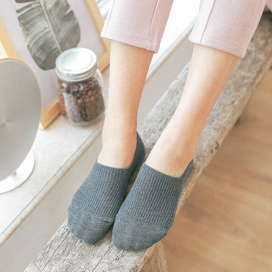 Wholesale Women's Summer Thin Silicone Non-slip Breathable Thick Cotton Boat Socks
