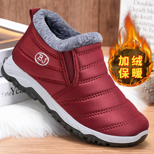 Wholesale Winter Padded Boots Faux Fur Thickened Short Boots Warm Snow Boots