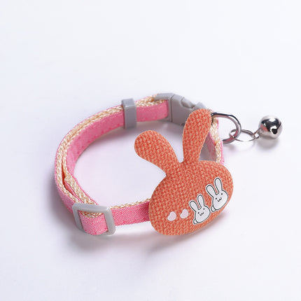 Dog Collar Cartoon Rabbit Cat Collar Cute Cat Collar Necklace Pet Accessories