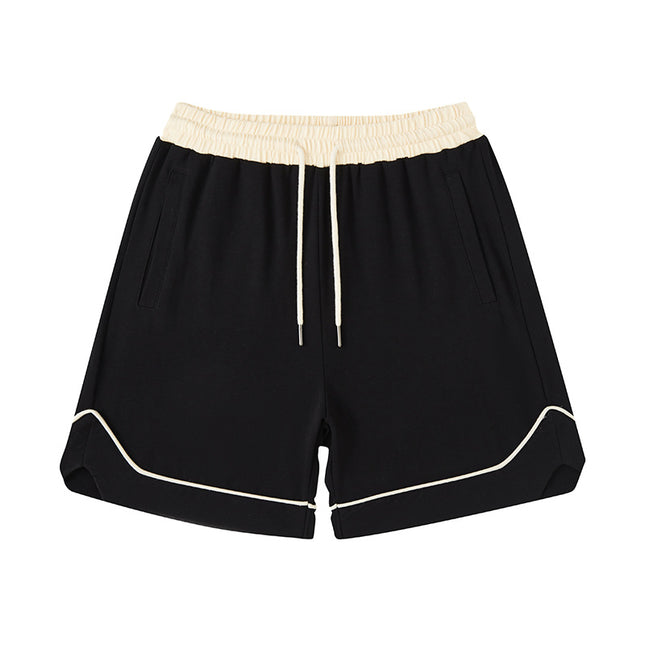 Wholesale Kids Summer Contrasting Color Woven Band Shorts