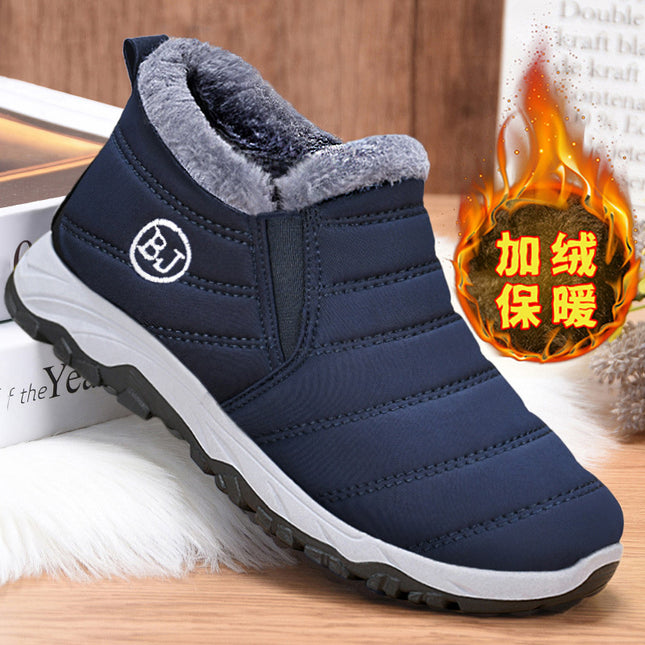 Men's Cotton Padded Shoes Winter Thickened Cotton Boots Warm  Short Boots 