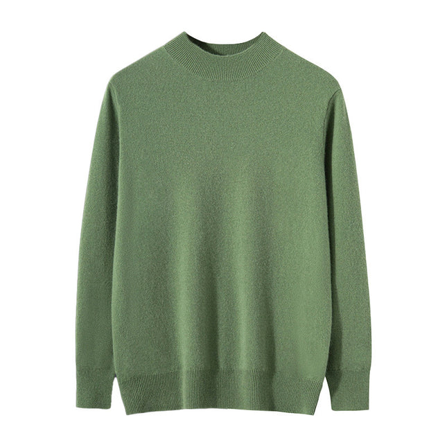 Men's Winter Half Turtleneck Business Casual Soft Loose Cashmere Sweater