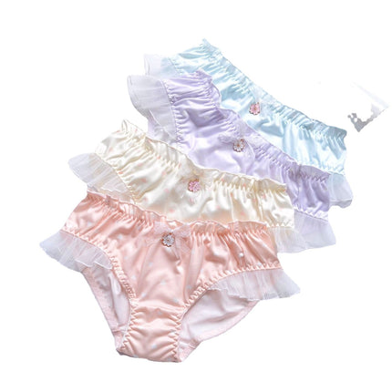 Wholesale Cute Printed Yummy Embroidered Briefs for Girls 