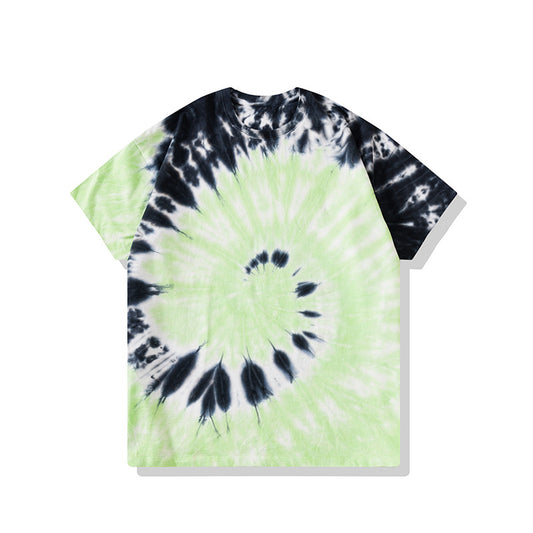 Wholesale Multicolor Washed Tie Dye Swirl Kids T-Shirt Boys Short Sleeves
