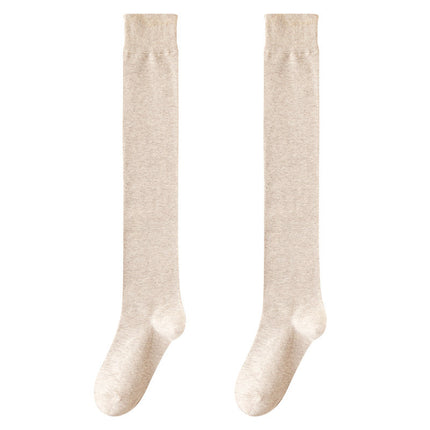 Wholesale Women's Autum Winter Solid Color Cotton Calf Socks Pressure Socks