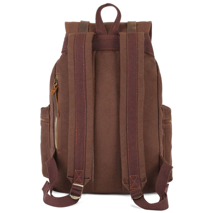 Men's and Women's Retro Canvas Backpack Laptop Bag Student School Bag 