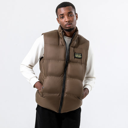 Wholesale Men's Stand-up Collar Loose Warm Velvet Thickened Vest Jacket