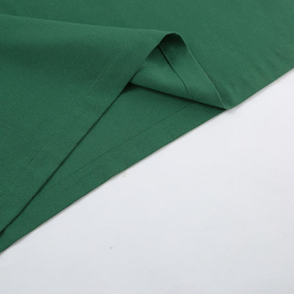 Wholesale Ladies Green Cotton Linen Loose Slit Sling Dress Women's Summer Maxi Dress