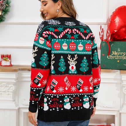 Wholesale Women's Fall Winter Button Cardigan Christmas Sweater Jacket
