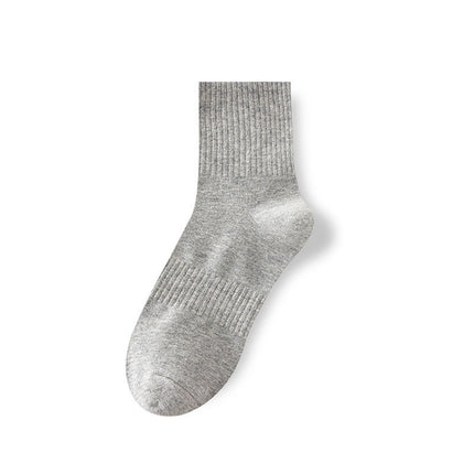 Wholesale Men's Antibacterial Casual Sports Cotton Mid-calf Socks