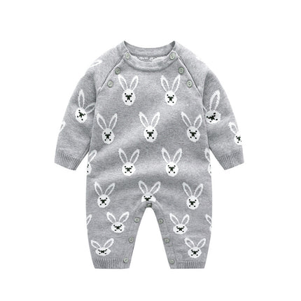 Newborn Baby Spring Fall Onesie Infant Sweater Rompers