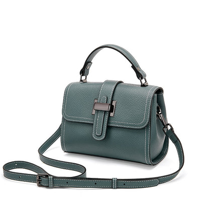 Mom's Trendy Handbags Mini Square Bag Women's Summer Genuine Leather Crossbody Bag 
