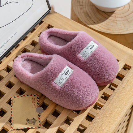 Women's Winter Home Home Indoor Thick-soled Warm Non-slip Plush Slippers