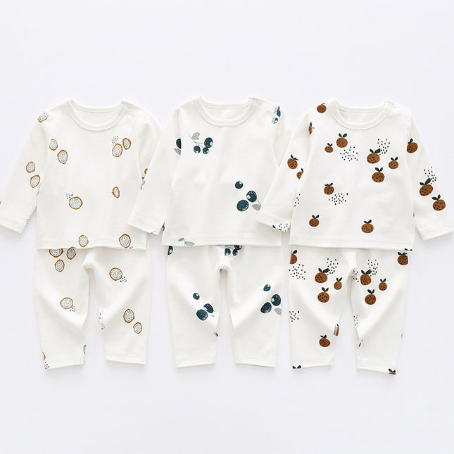 Wholesale Organic Cotton Baby Long Johns Newborn Split Clothes Cotton Baby Thermals