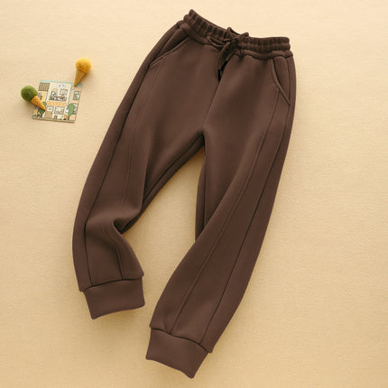 Wholesale Children's Winter Casual Sports Thickened Warm Joggers