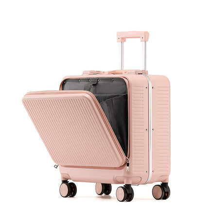 Mini 18-inch Suitcase Women's Lightweight Trolley Case Silent Universal Wheels Front-opening Suitcase