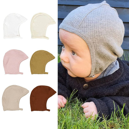 Wholesale Newborn Baby Hat Spring and Autumn Baby Cotton Warm Cap Windproof Cap